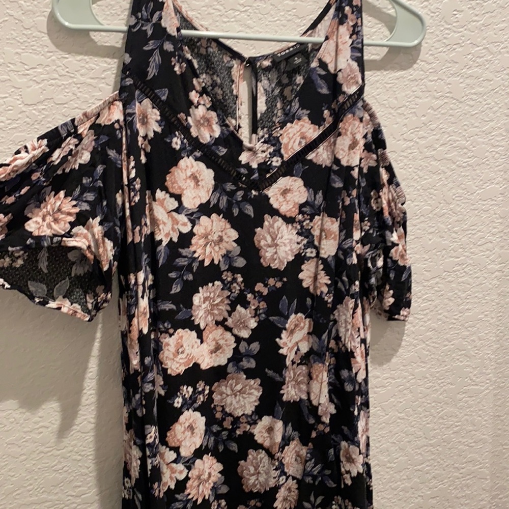 Off the shoulder floral blouse